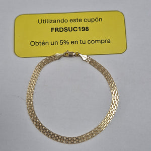 PULSERA ESPECIAL 10K 21 CM 4.4 GR (NUEVO)