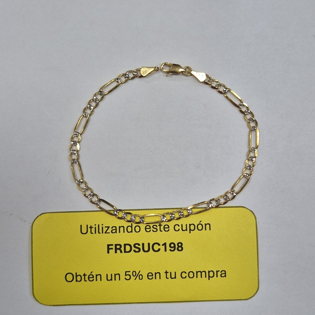 PULSERA 3X1 14K 21 CM 4.7 GR (NUEVO)