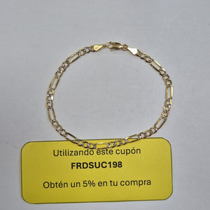 PULSERA 3X1 14K 21 CM 4.7 GR (NUEVO)