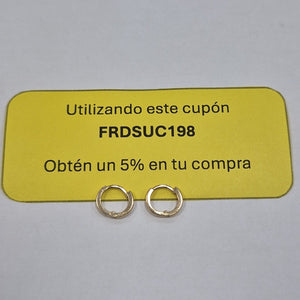 ARETES HUGGIE 14K 1.3 GR (NUEVO)