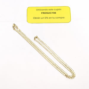 CADENA TEJIDO BARBADA 14K 55 CM 8.3 GR (NUEVO)