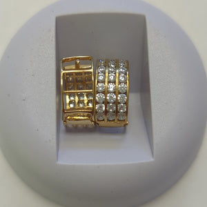 ARRACADAS PAR ORO 10 K 3.2 GRMS (SEMINUEVO)