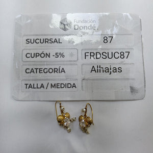 ARETES PAR ORO 10 K 5.4 GRMS (SEMINUEVO)
