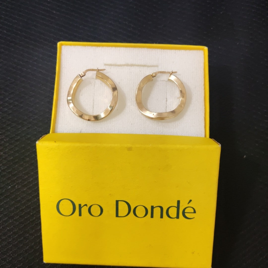 ARRACADAS PAR ORO 14 K 4.3 GRMS (SEMINUEVO)