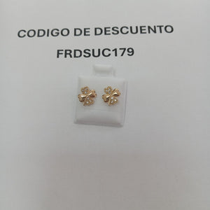 BROQUELES BROQUEL FIG TREBOL 14K 0.2851 GR (NUEVO)