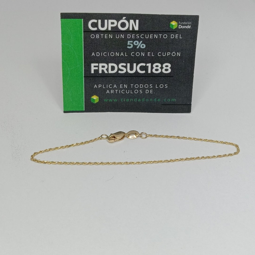 PULSERA TORZAL 14K 18 CM 1.3 GR (NUEVO)