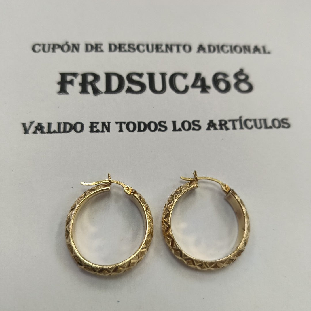 ARRACADAS PAR ORO 14 K 4,00 GRMS (SEMINUEVO)