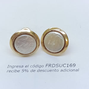 ARETES PAR ORO 14 K 9,10 GRMS (SEMINUEVO)
