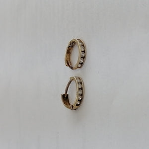 ARRACADAS PAR ORO 8 K 1 GRMS (SEMINUEVO)