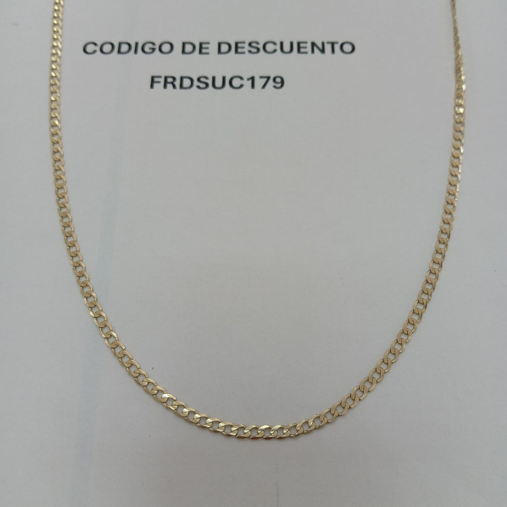 CADENA TEJIDO BARBADA 14K 60 CM 8.9 GR (NUEVO)