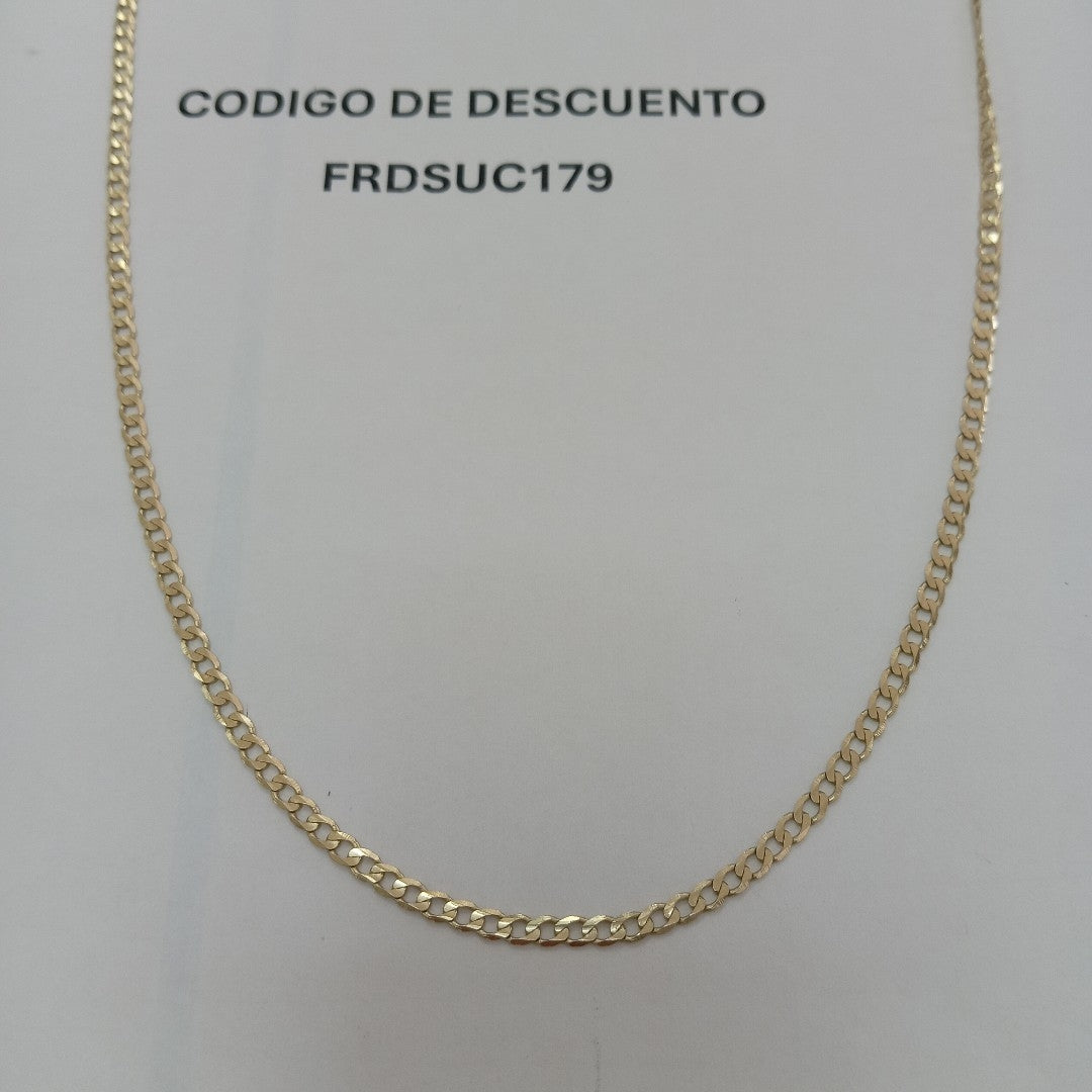 CADENA TEJIDO BARBADA 14K 60 CM 8.9 GR (NUEVO)