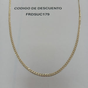 CADENA TEJIDO BARBADA 14K 60 CM 8.9 GR (NUEVO)