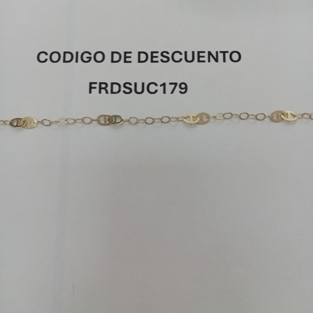 PULSERA ESPECIAL 14K 21 CM 1.9 GR (NUEVO)