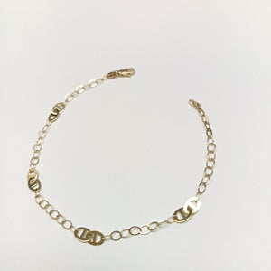 PULSERA ESPECIAL 14K 21 CM 1.8 GR (NUEVO)