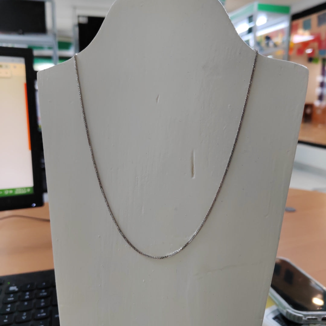 CADENA ORO BLANCO 14 K 1,80 GRMS (SEMINUEVO)