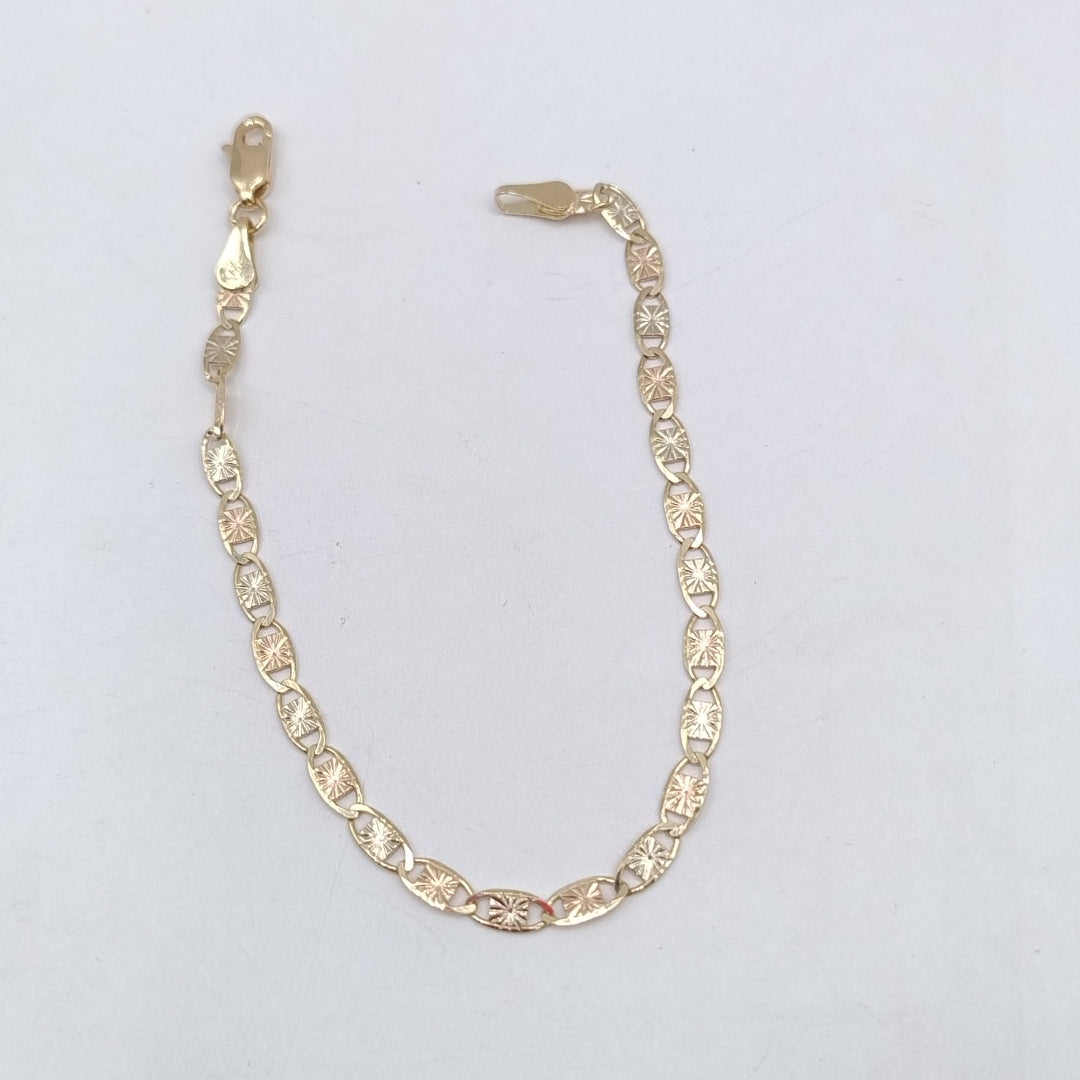 PULSERA GUCHI 14K 18 CM 3 GR (NUEVO)