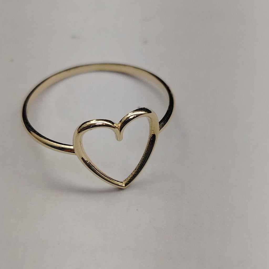 ANILLOS ANILLITO FIG CORAZON 10K TALLA 9 0.9 GR (NUEVO)