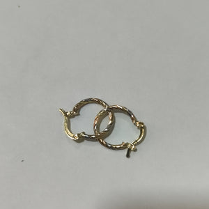 ARETES ARRACADAS COMBINADAS 14K 2.1 GR (NUEVO)