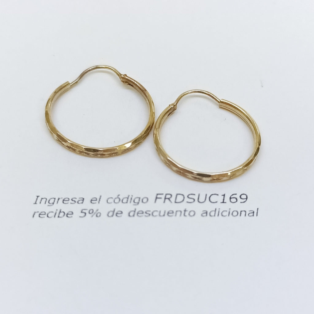 ARRACADAS PAR ORO 10 K 1,60 GRMS (SEMINUEVO)