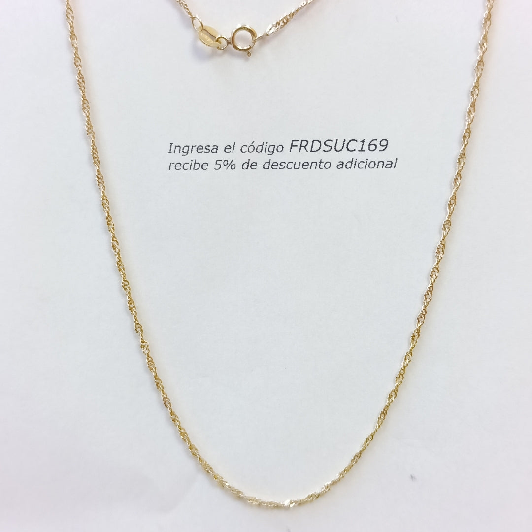 CADENA ORO 14 K 0,90 GRMS (SEMINUEVO)