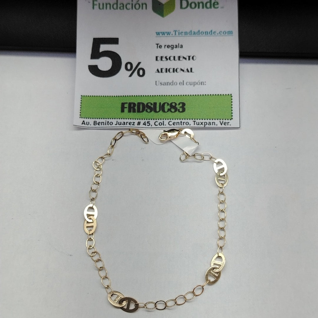 PULSERA ESPECIAL 14K 21 CM 1.8 GR (NUEVO)