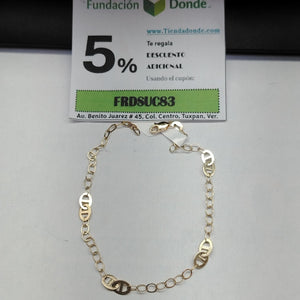 PULSERA ESPECIAL 14K 21 CM 1.8 GR (NUEVO)