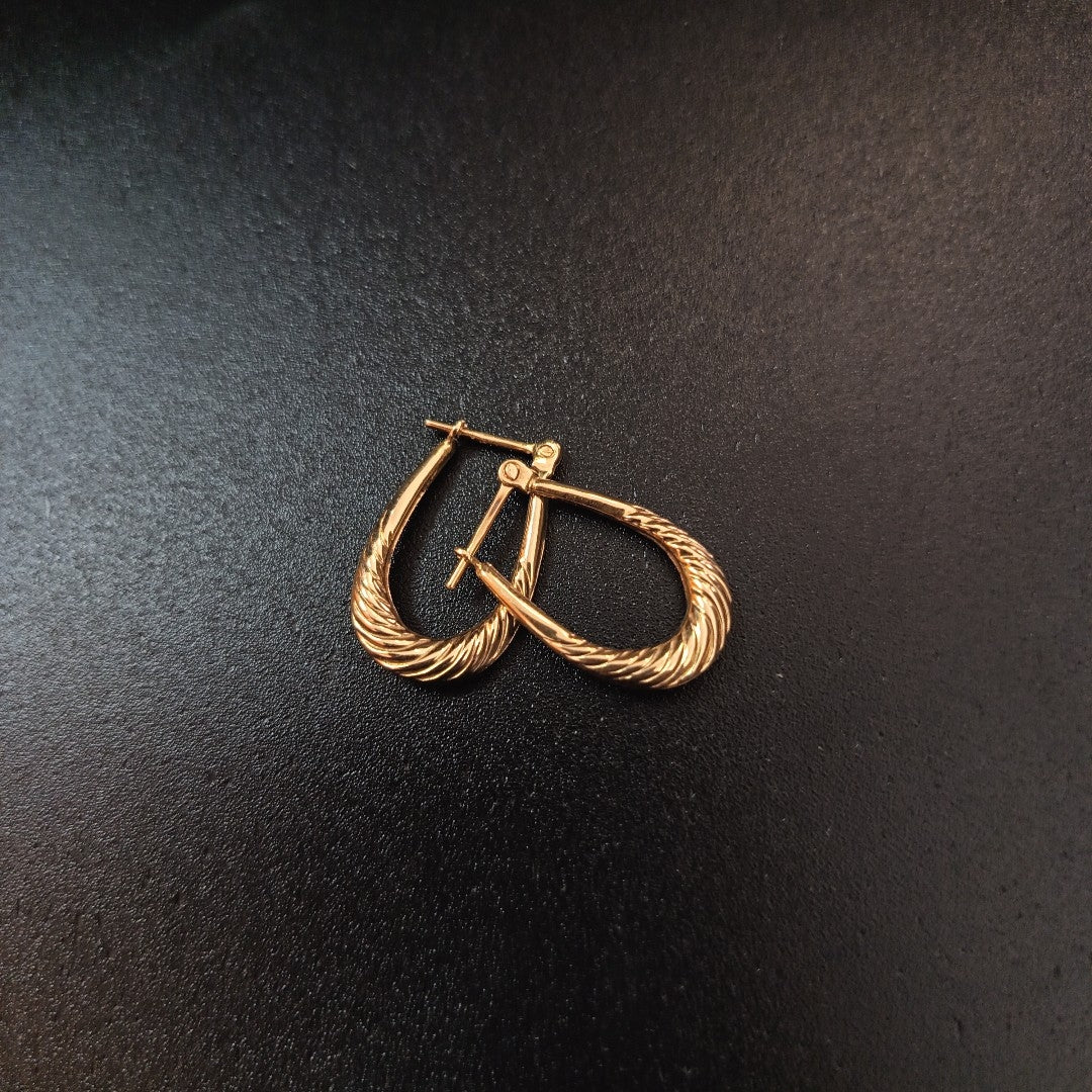 ARRACADAS PAR ORO 14 K 1.1 GRMS (SEMINUEVO)