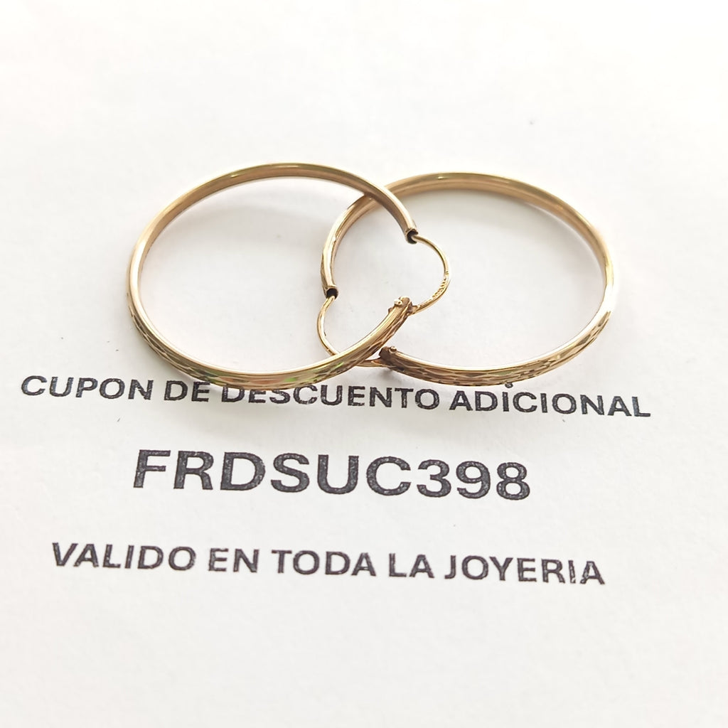 ARRACADAS PAR ORO 10 K 2.3 GRMS (SEMINUEVO)