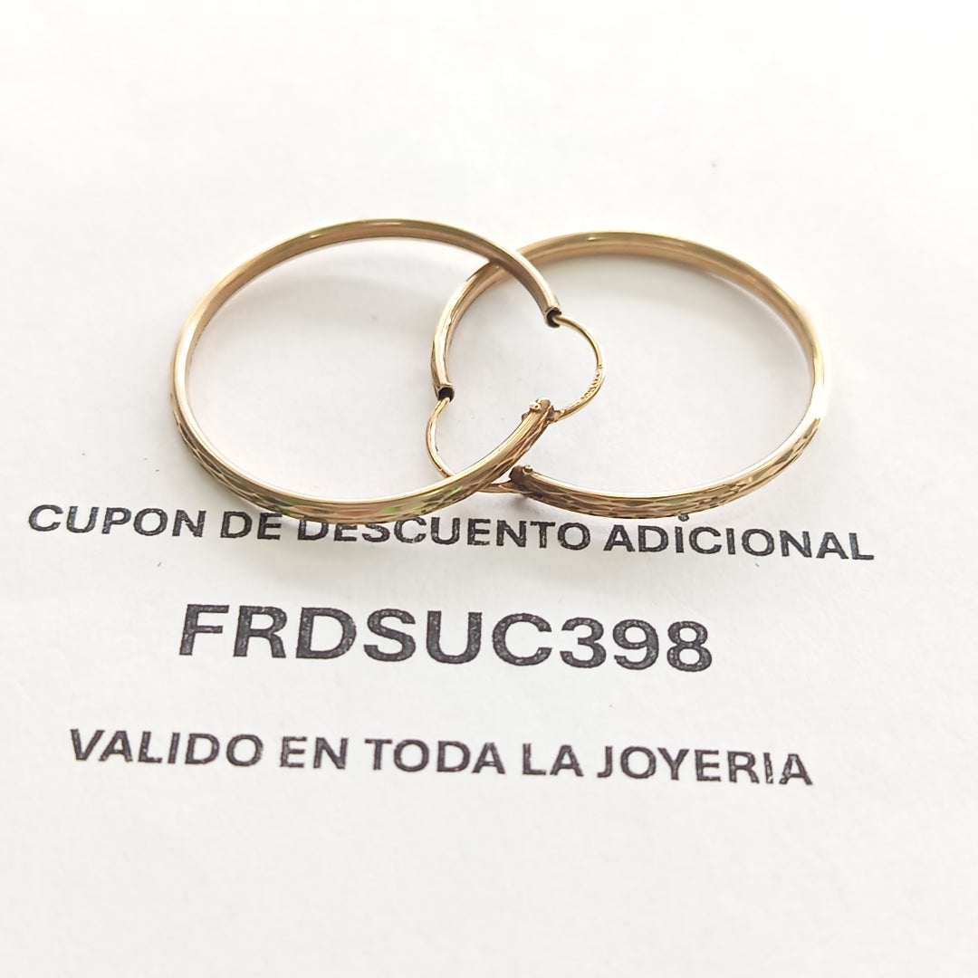 ARRACADAS PAR ORO 10 K 2.3 GRMS (SEMINUEVO)