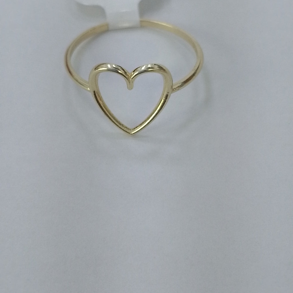 ANILLOS ANILLITO FIG CORAZON 10K TALLA 8 0.8 GR (NUEVO)
