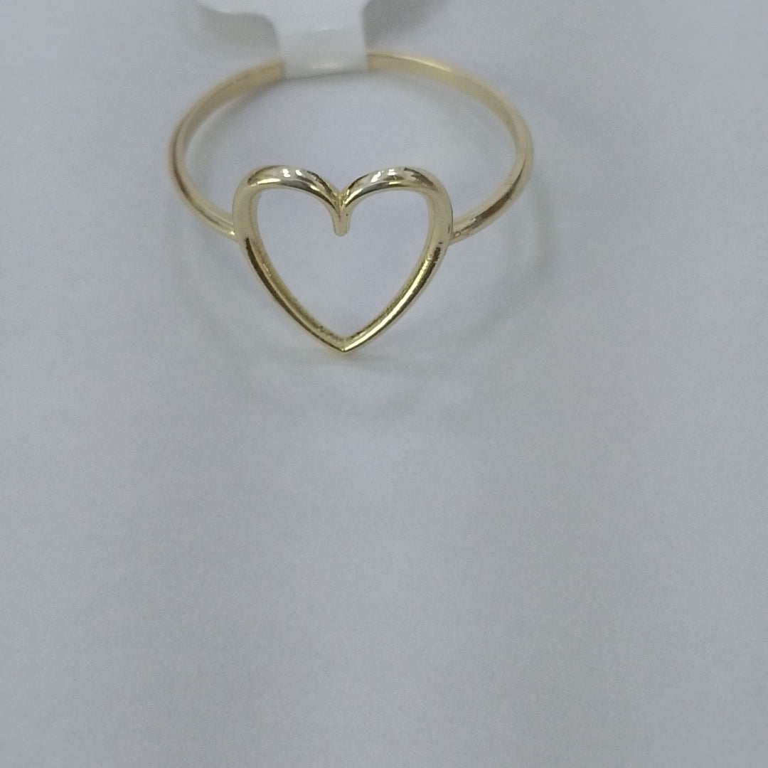 ANILLOS ANILLITO FIG CORAZON 10K TALLA 8 0.8 GR (NUEVO)