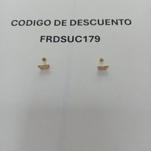 BROQUELES BROQUEL FIG MARIPOSA 14K 0.2668 GR (NUEVO)