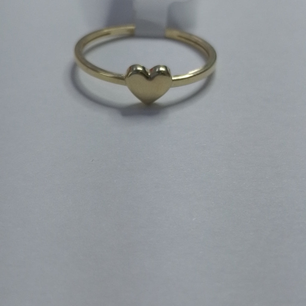 ANILLOS ANILLITO FIG CORAZON 10K TALLA 9 1.2 GR (NUEVO)