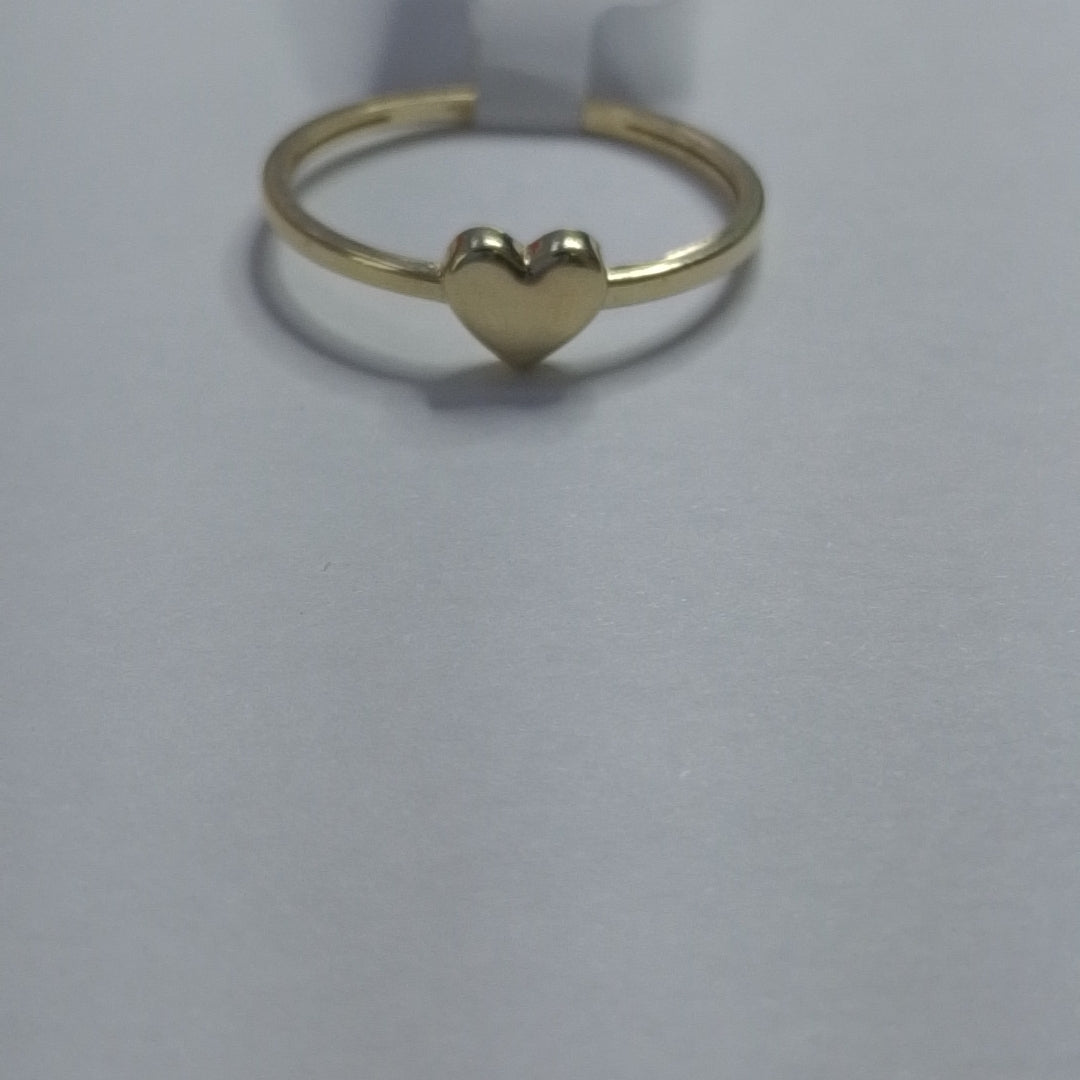 ANILLOS ANILLITO FIG CORAZON 10K TALLA 9 1.2 GR (NUEVO)