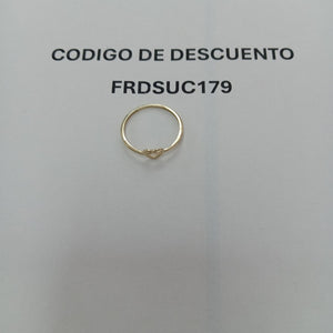 ANILLOS ANILLITO FIG CORAZON 10K TALLA 8 0.8 GR (NUEVO)