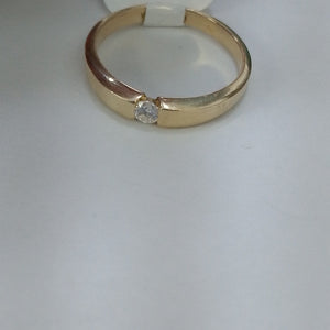 ANILLO ANILLITO SOLITARIO C CIRCONIA 14K 7 TALLA 2.7 GR (NUEVO)