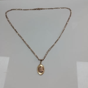 CADENA,MEDALLA RELIGIOSA ORO,ORO COMBINADO 14 K 7,30 GRMS (SEMINUEVO)