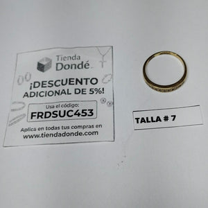 ARGOLLA ORO 14 K 2 GRMS (SEMINUEVO)