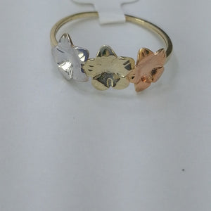 ANILLOS ANILLITO FIG FLORES 10K TALLA 9 1.3 GR (NUEVO)