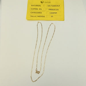 CADENA ORO, RODIADO 14 K 2 GRMS (SEMINUEVO)