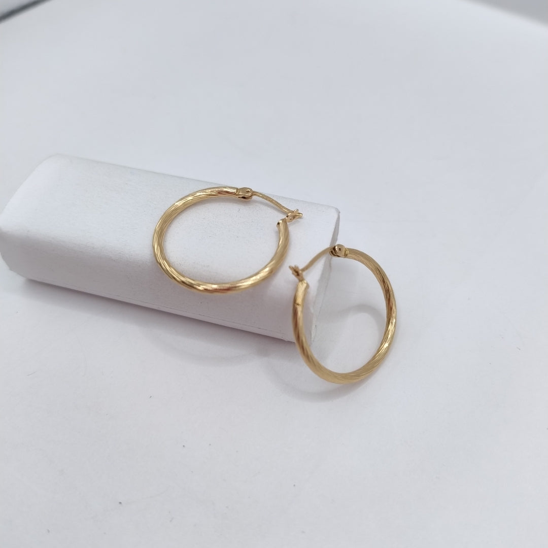 ARRACADAS PAR ORO 14 K 2.3 GRMS (SEMINUEVO)