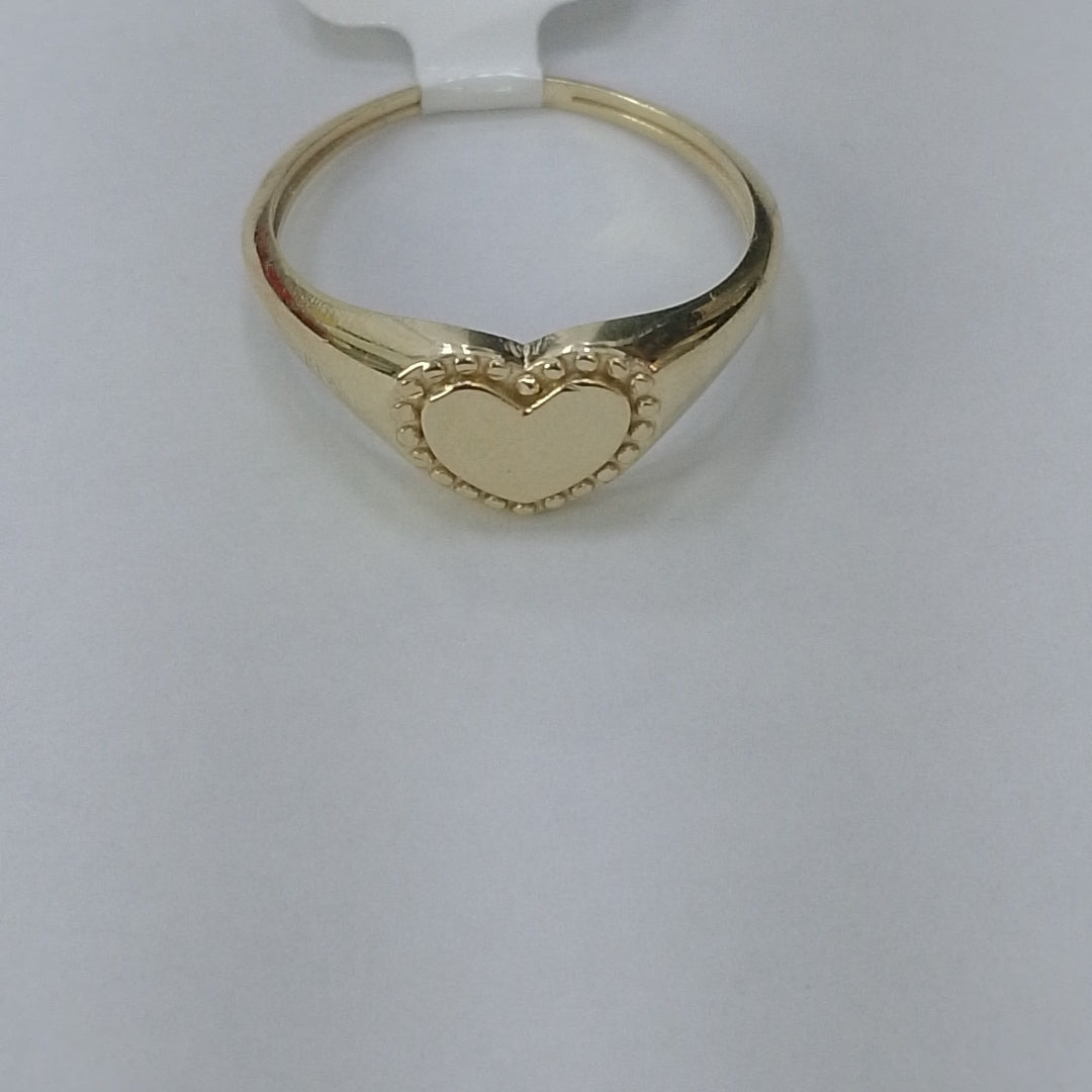 ANILLOS ANILLITO FIG CORAZON 10K TALLA 8 1.6 GR (NUEVO)