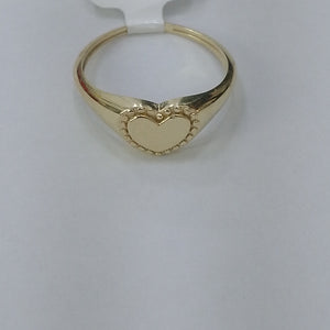 ANILLOS ANILLITO FIG CORAZON 10K TALLA 8 1.6 GR (NUEVO)