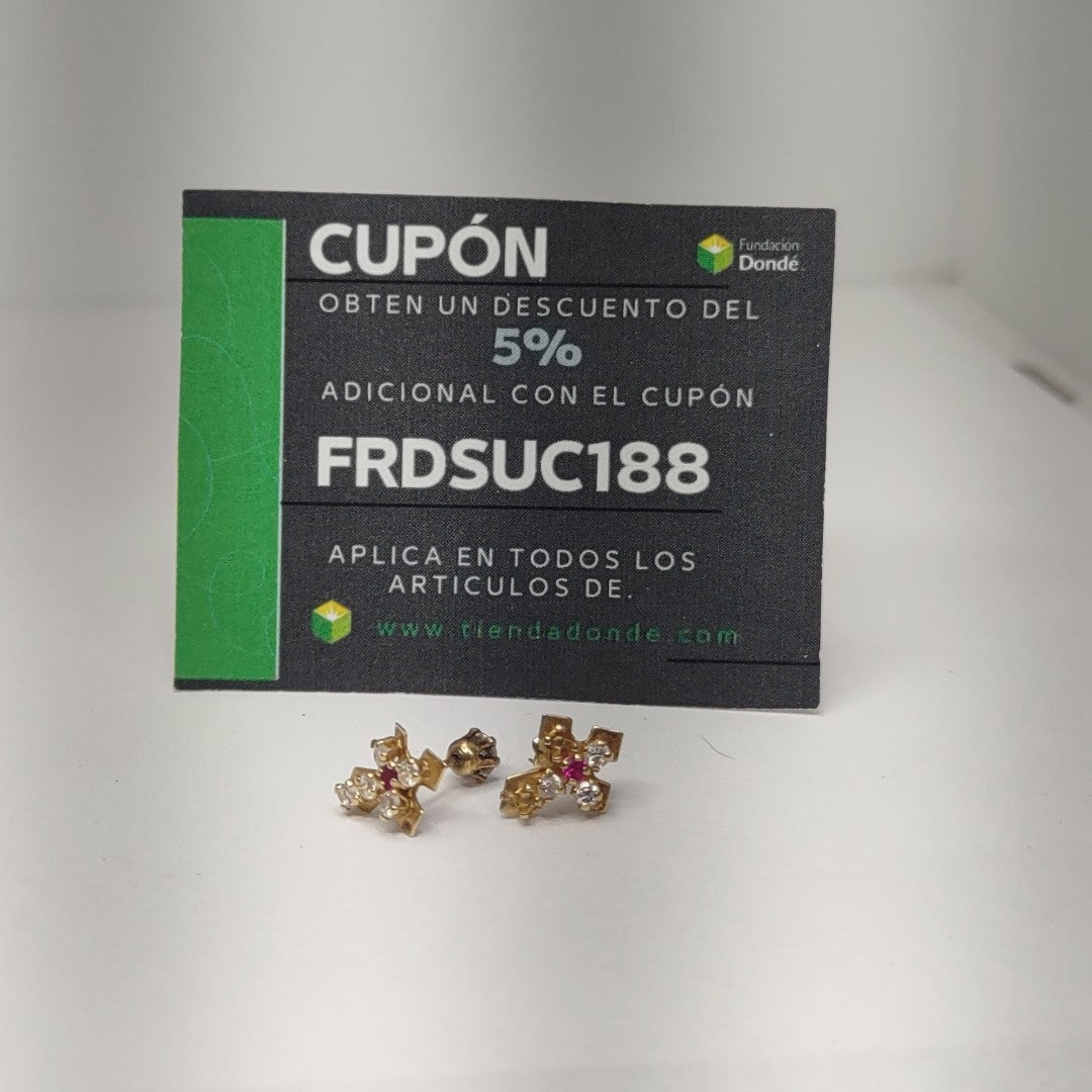 BROQUELES PAR ORO 10 K 0.8 GRMS (SEMINUEVO)