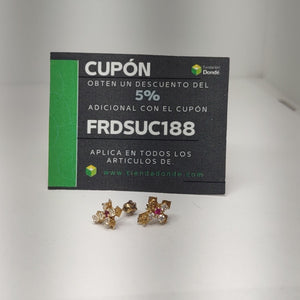 BROQUELES PAR ORO 10 K 0.8 GRMS (SEMINUEVO)