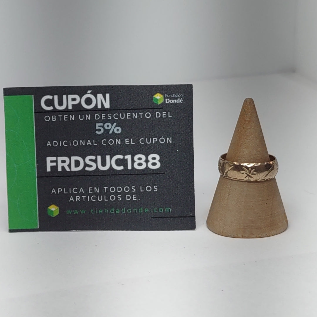 ARGOLLA ORO 8 K 1.2 GRMS (SEMINUEVO)