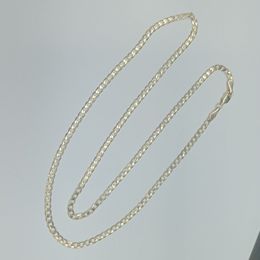 CADENA TEJIDO BARBADA 14K 55 CM 8.2 GR (NUEVO)
