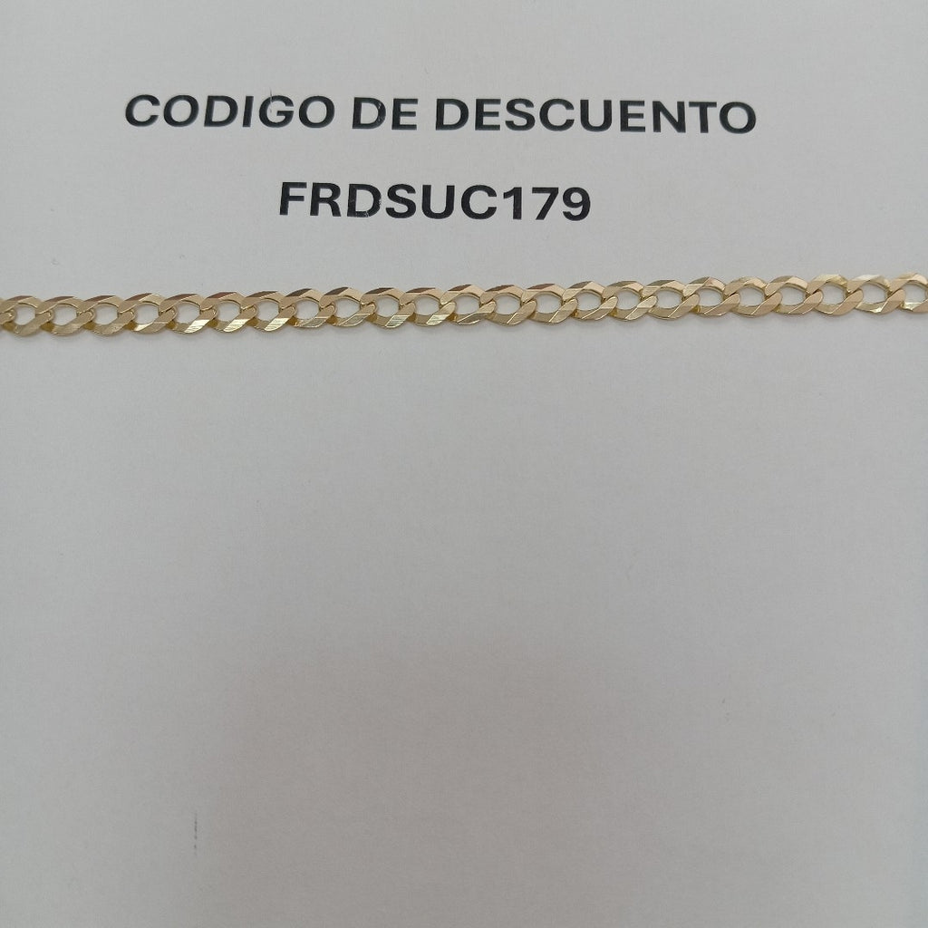 PULSERA BARBADA 14K 18 CM 6.2 GR (NUEVO)