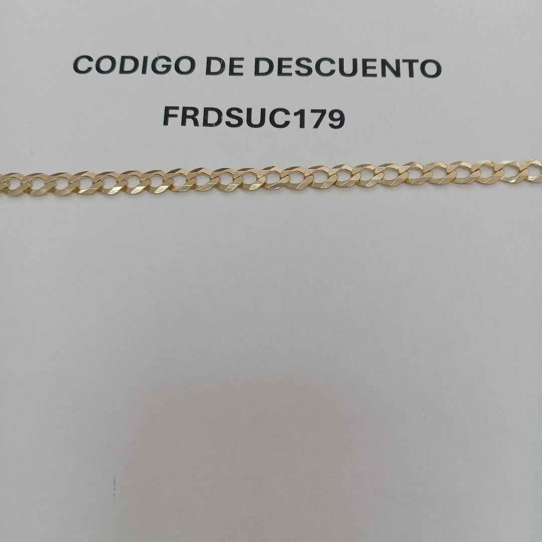 PULSERA BARBADA 14K 18 CM 6.2 GR (NUEVO)