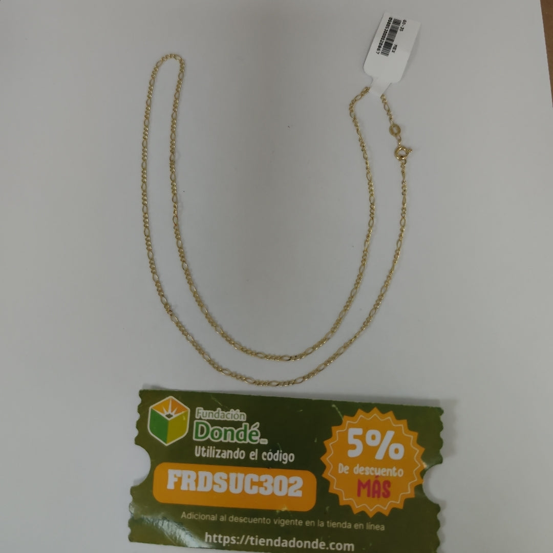 CADENA TEJIDO 3X1 14K 55 CM 2.3 GR (NUEVO)